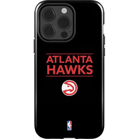 NBA Atlanta Hawks Standard - Black iPhone 15 Pro Impact Case